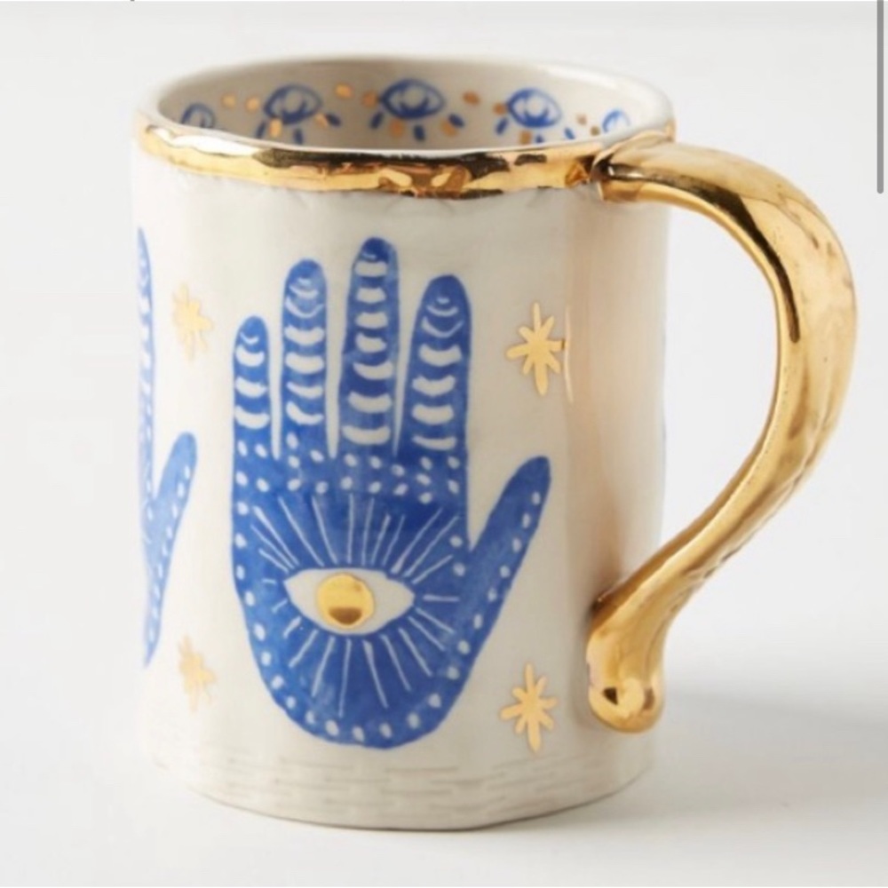 Anthropologie Hamsa Mug